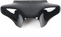 Vista 1 de Carenado exterior delantero de murciélago negro brillante para Harley Davidson Softail Electra Glide Street Glide Touring Road King 1994-2016