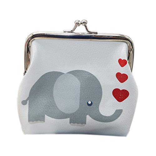 Preisvergleich Produktbild Oyfel Münzbörse Verschluss Mini Geldbeutel Kleingeldbörse PU Münzbörsen Niedliche Tiermuster Münzbeutel Mädchen Kinder