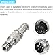 RUNCCI-YUN GX20 7Pin Aviation Stecker, Circular Metall Aviation Stecker, GX20 Männlich Weiblich Connector 7Pin Panelmontage Kabelverbinder