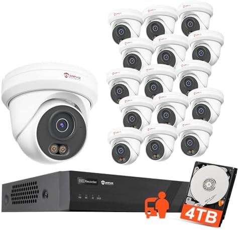 Anpviz 16 Channel NVR PoE Security Camera System, 12MP 4K 16CH Co...