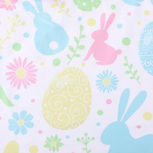 Easter Toddler Girls Dress Bunny Rabbit Easter Eggs Print Dresses Flutter Sleeve Clothes 3-8Y4