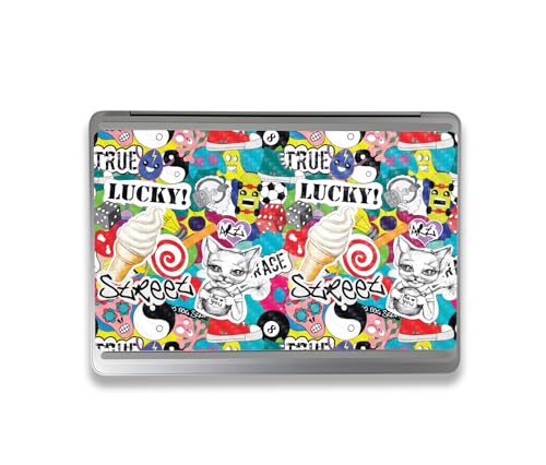 Image of MightySkins Carbon Fiber Skin Compatible With Microsoft Surface Laptop Studio 2 (2023) Full Wrap Kit - Sticker Bomb | Protective, Durable Textured Carbon Fiber Finish | Easy To Apply | Made in the USA