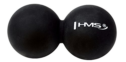 HMS Unisex's 17-42-002 5907695519396 Double Lacrosse Balls, Black, One Size