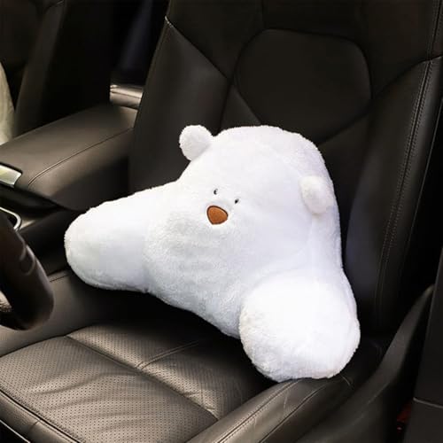 Coussin lombaire de voiture contre le mal de dos appui-tête dessin animé peluche pour femme - 5