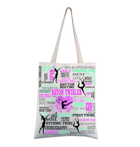 Bolso tipo tote para baton twirling, regalo para gimnastas y bailarines miniatura 1