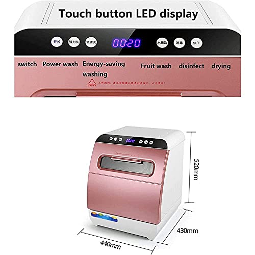 Automatische Vaatwasser Vrijstaande Vaatwasser Met 6 Couverts - Rotary Spray 360 & Deg; Azimuth-Aanraakbediening, Led-Display, Energiezuinig - Afbeelding 6