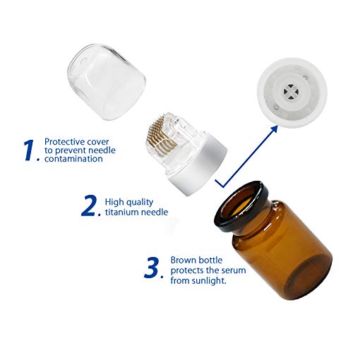 Koi-Beauty-Derma-Stamp-025mm-Titanium-Microneedling-Hydra-Needle-Roller-Anti-Aging-Help-Absorb-Import-Hair-Growth-Oil-Hyaluronic-AcidVitamin-C-EGF-PeptidesStem-Cell