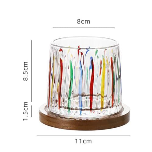 Verres à eau colorés peints à la main pour éviter les taches sur vos tables - 3