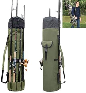 JSHANMEI Fishing Bag Fishing Rod Reel Case Carrier Holder Fishing Pole Storage Bags