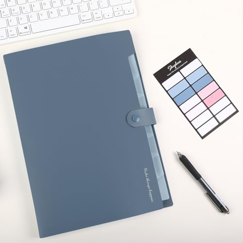 Skydue 1016WJJ Expanding File Organizer With 8 Pockets, Accordion File Folders With Labels, Portable Document Paper Bill Receipt Organizer, Home College School Office Supplies thumb #5