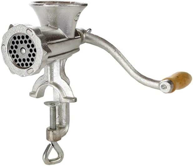 HomeX Manual Meat Grinder HeavyDuty CastIron Tabletop