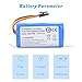 LBTPH 3400mah Replacement Battery Compatible for Qihoo 360 S5 S7 S7 Pro T90 X9 Vacuum Spare Part, for LIFERO RX9 Robot Vacuum Upgrade New Li-ion Battery withTools 14.4V