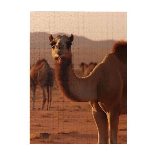 500 Piece Puzzles for Adults Personalized Wooden Puzzles Camel Walking Jigsaw Puzzles Gift Custom Puzzle from Photos Challenging Puzzles for Family Wedding Christmas Birthday Gifts 20.4 x 15 in - Image 9