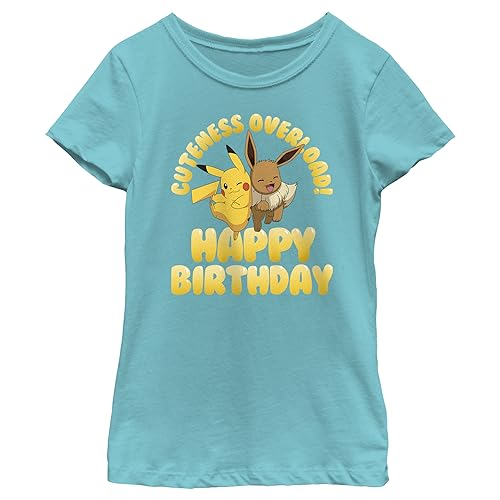 Fifth Sun Pokemon Cuteness Overload Girls Short Sleeve Tee Shirt