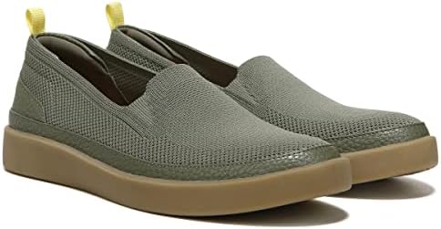 Vionic Women's Essence Sidney Platform Slip-on Fashion Sneaker- Knit Shoes That Include Three-Zone Comfort with Orthotic Insole Arch Support, Army Green 10 Medium | Image 1