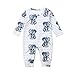 Produktbild WEXCV Unisex Baby Jumpsuit Strampler Cartoon-Elefant Druck Neugeborene Schlafanzug Kleidung Mädchen Jungen 0-18 Monate Nachtwäsche Säugling Kostüm Spielanzug Overall