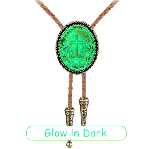 Image of Jeilwiy Bolo Tie for Men Western Cowboy Gothic Bolo Tie Necklace Halloween