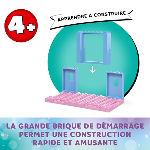LEGO Gabby et la Maison Magique La Nurs’Oreille de Gabby - Jeu de Construction avec Animaux - Voiture, Toboggan, Figurines & Accessoires de Maison de Poupées - Cadeau d'anniversaire Fille 4 Ans 10796
