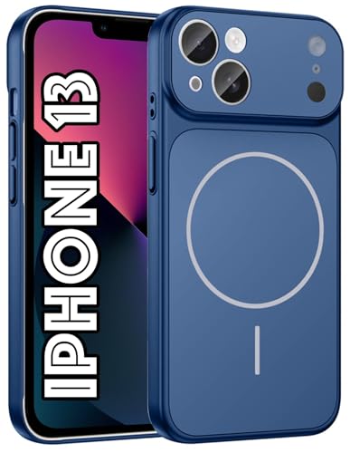 Image of SHINESTAR Converter Case for iPhone 13 | Premium Protective Mag-Safe Cover | iPhone 17 Pro / 17 Pro Max Series Style Design | in-Built Camera Guard | Wireless Charging Compatible - Blue