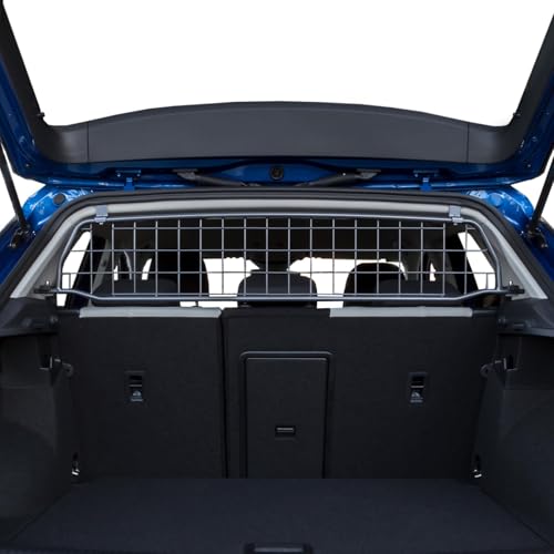 Travall Hundegitter für Volkswagen T-Cross (2018-) Fahrzeugspezifisches Hundegitter, Kofferraumschutz für Hundetransport, Gepäckschutz, Robustes Stahlnetz Auto Hundesperre