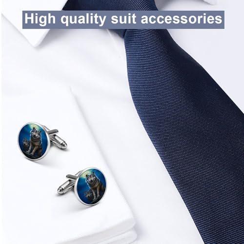 Mancuernillas redondas CASOWAT para hombre miniatura 4