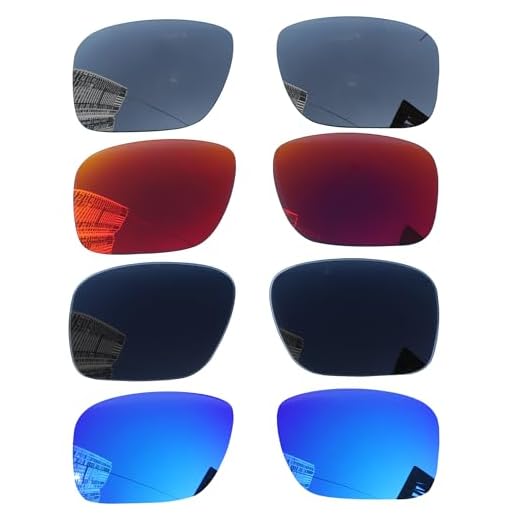 Acefrog 4 pares de lentes polarizadas de substituição para óculos de sol Oakley Holbrook OO9102, muito adequado, à prova de estilhaçamento, antiarranhões, pacote econômico