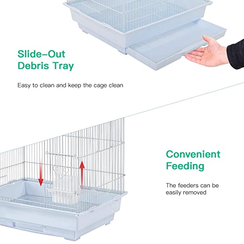 image for BestPet 39 inch Roof Top Large Flight Parrot Bird Cage Accessories Med