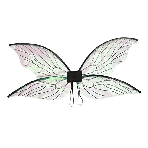 Liuyoyo Ailes de fée pour filles, ailes de princesse scintillantes, ailes de papillon, ailes de papillon, Halloween, bal masqué, cosplay, fête festive, Noir , taille unique Cover