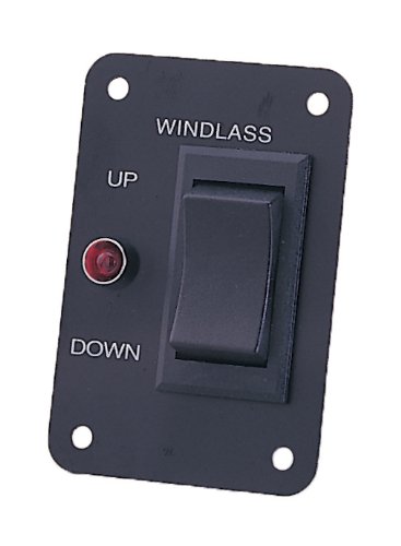 Marine Boat Anchor Windlass Winch Switch Aluminum Plate 2 Way Led Light #TOP1
