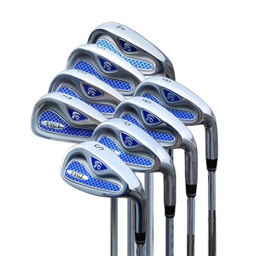 Hombres Mujeres Golf Hierro #4-9 PW P Single Club Acero Grafito Eje Derecho Durable Acero Inoxidable para La Práctica Deportiva Al Aire Libre