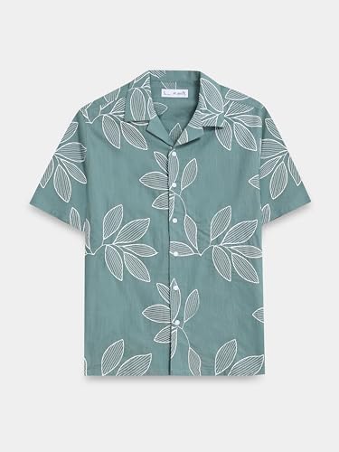 Image of StitchX Men's Tropical Embroidered Resort Shirt-XS-2XL