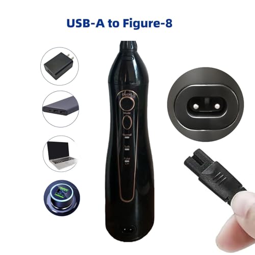 Image of Water Flosser Charger, Compatible with COSLUS, Aquasonic, Oralfree, Nicwell.Nicefeel, MOSPRO, Zerhunt, Tovendor, Hangsun, Cremax, Oral, Fairywill lrrigators (Black)