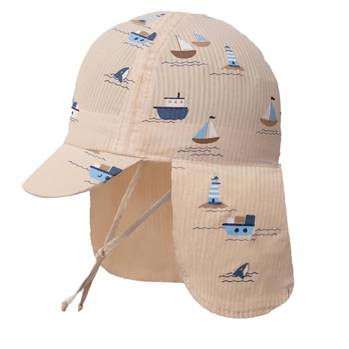 Baby Kinder Sonnenhut, Baumwolle Hut für Baby Jungen Mädchen Winddicht...