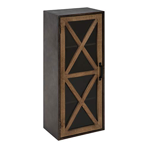 Kate and Laurel Mace Decorative Rustic Floating Storage Cabinet, 30