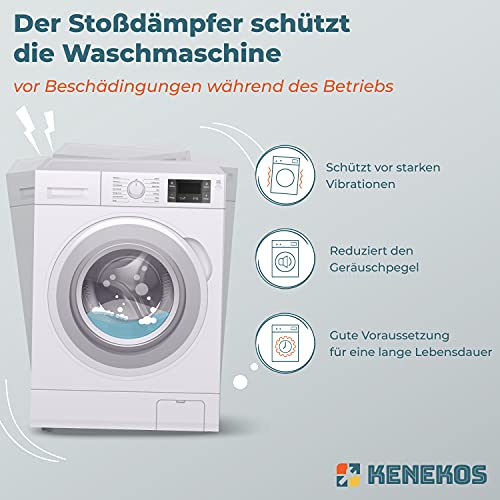 Kenekos - Stoßdämpfer für Waschmaschine, SUSPA 012 120N. Alternativer Stoßdämpfer kompatibel mit Miele Waschmaschinen der W700, W800, W900 Serie. Ersetzt 4500826, und Bauknecht/Whirlpool 481246648001.