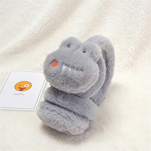 Cache-oreilles dinosaure en peluche rétractable pour enfants - 5