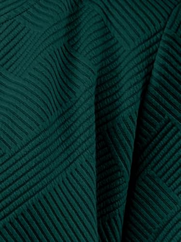 Chic Dark Green Womens Casual Knit Bomber Jacket – Perfect for Every Season! - Image 7