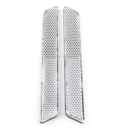 Reflector Blanco para Cierre de Alforja Dura, Cubierta para Cierre Compatible con Harley Touring y Softail (Road King, Street Glide, Electra Glide, Ultra-Classic, 1993-2013) miniatura 5