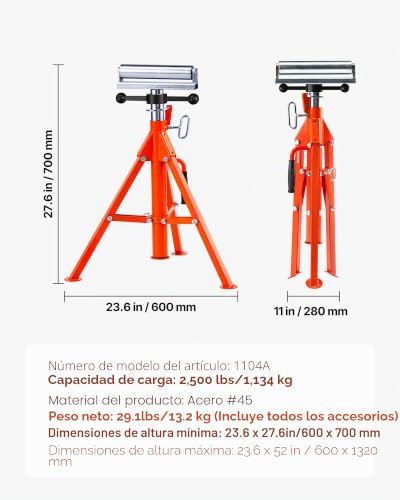 Soporte de rodillo plegable ideal para cortar tablones en el taller 8