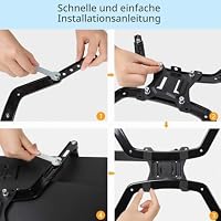 HUANUO Non-VESA Monitor Arm Mount Kit für 17-27 Zoll LED/LCD/OLED Bildschirme ohne VESA Löcher，Konvertiert zu Monitor Halterung mit 75mm VESA Platte，Included All Installation Accessories – Ansicht 7