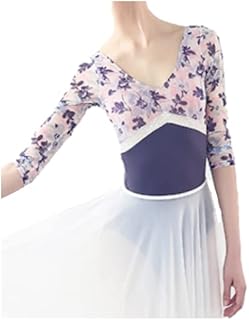 [プロダンス] ProDance 小花 レース ロングスリーブレオタード バレエ お洒落 PLL006M