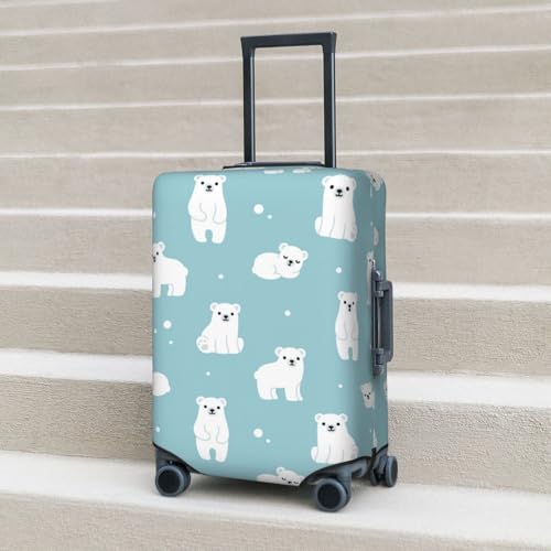 Polar Bear Travel Luggage Cover Anti-Scratch Suitcase Protector Cover 18-32 Inch2