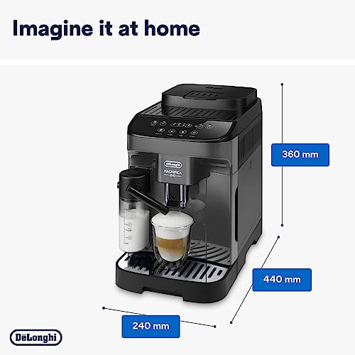 De'Longhi Magnifica Evo ECAM292.52.GB, Automatic Coffee Machine with Milk Frother, LatteCrema Small Carafe, Bean to Cup Coffee and Cappuccino Maker, 1450W, Black - Image 7