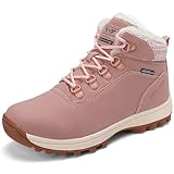 ARRIGO BELLO Botas Mujer Invierno Botines Nieve Antideslizante Calientes Trekking Outdoor Talla 36-41 (Rosa, 38)