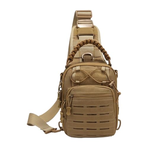 Mochila de pecho para hombre, ligera, impermeable, ligera, con bolsillos multiusos para deportes, correr, actividades al aire libre y ciclismo