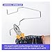 UHANBUT Car Bulb Retaining Spring Clips, Stainless Steel Car Headlight Clamps for H1/H3/H4/H7, Universal Automotive Headlamp Dip Dipped Beam Bulb Holder Retainers Accessories
