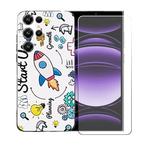 BMPNLSZ �K�p Oukitel C61 GT+HD�����K���X�ɓK�����ėpTPU�ی�J�o�[�A�V���J�Q���V�F���o���p�[�ی�o�b�N�V�F��-�K�p Oukitel C61 GT�ɓK����9�d�x�X�N���b�`�h�~�X�N���[���ی�J�o�[ LLM36