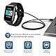 Oumida Ladegerät für Skg Letsfit Cubitt Yamay Willful Fitpolo Tozo Wyze Umidigi Blackview Ladekabel, 100Cm/3.3Ft Magnetisches USB Kabel für midigi Uwatch 3S 3 2 2S Urun Smartwatch Zubehör (Schwarz)
