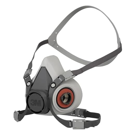 3M Mehrweg-Halbmaske 6100 (Maskenkörper ohne Filter), Größe S, Atemschutz, 1 Stück
