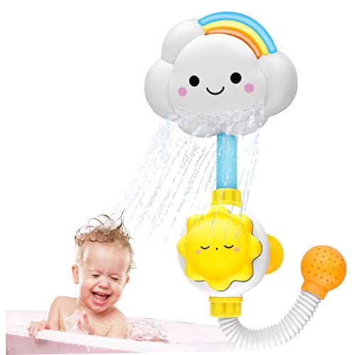 Jouet de douche pour bébé et robinet de bain nuage arc-en-ciel